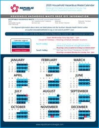 Republic Services Bulk Pickup Calendar 2021 Las Vegas Nv Calendar Nov